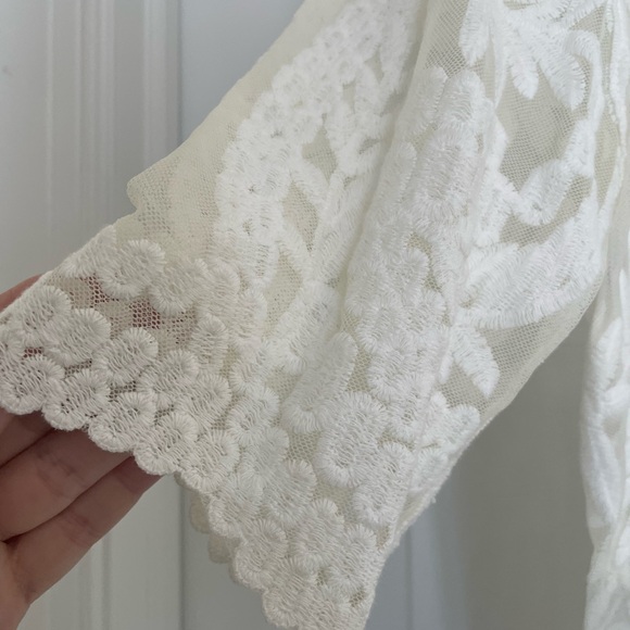 Laundry By Shelli Segal White Lace Blouse - Picture 3 of 6